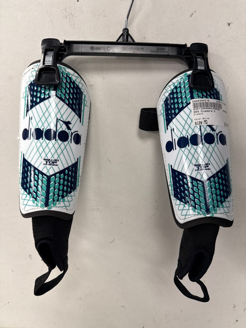 Used Diadora Soccer Shin Guards Youth White MD 11891-S000304310