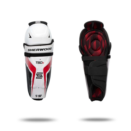 Vist Large View of Product Image Which is New Sher-wood T60X SHIN GUARD Senior Shin Guards None 15" 11285-SHRSGT60XSR15