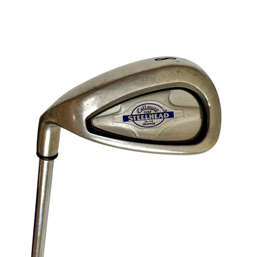 Vist Large View of Product Image Which is Used Callaway STEELHEAD X-14 Men's LH 8 Iron Steel Shaft