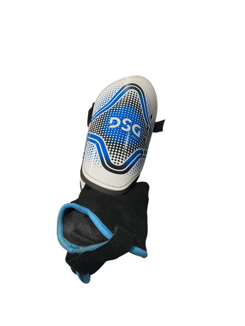 Used Soccer Shin Guards Junior Black And Carolina Blue Junior 11834-S000037468