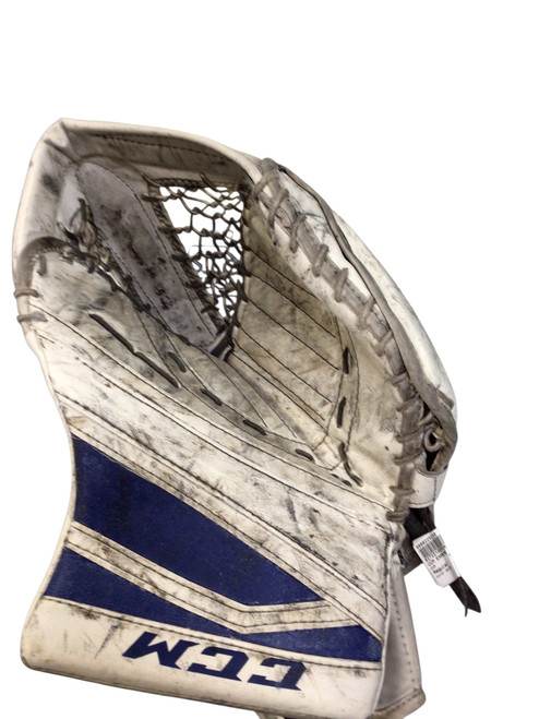 Used CCM EXREME FLEX 860 Senior Goalie Catcher White 11768-S000225250