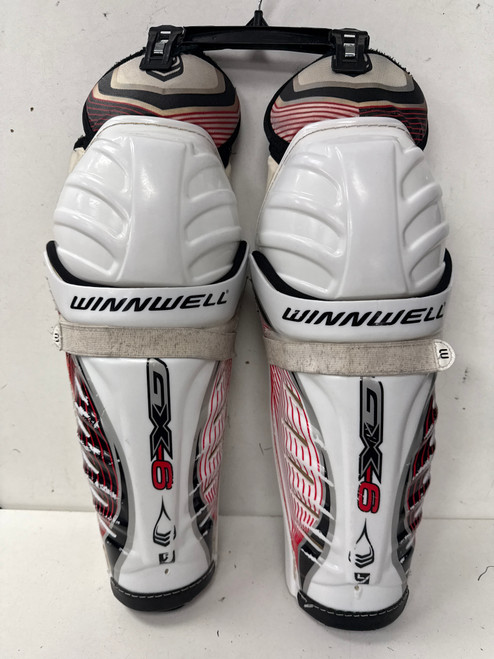 Vist Large View of Product Image Which is Used WinnWell GX-6 Senior Shin Guards White 14" 11891-S000304336