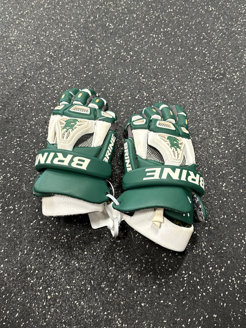 Used Brine KING Lacrosse Gloves Mens Green 13" 11726-S000283450