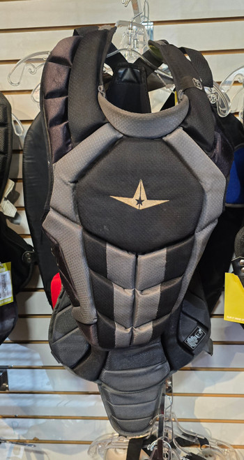 Vist Large View of Product Image Which is Used All-Star ALL-STAR NOCSAE SYSTEM 7 CHEST Catchers Chest Protector Black Adult