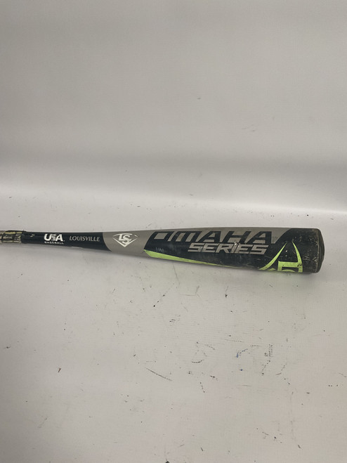 Vist Large View of Product Image Which is Used Louisville Slugger OMAHA BB/SB USA 2 5/8 Bat 29"