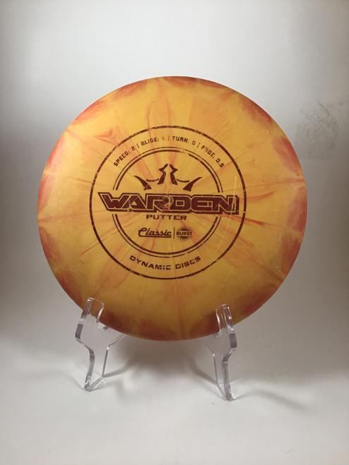 Used Dynamic Discs CLASSIC BURST WARDEN Disc Golf Putter Orange 174g 10105-S000286456