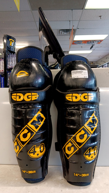Used CCM EDGE 4.0 Senior Shin Guards None 14" 11858-S000077122