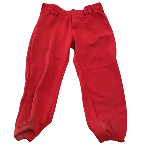 Vist Large View of Product Image Which is Used Alleson SOFTBALL PANTS BB/SB Pant Girls Red LG