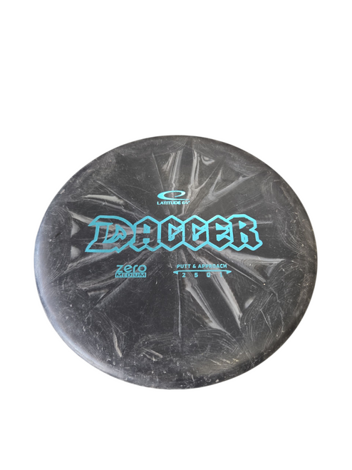 Used Latitude 64 DAGGER BURST Disc Golf Putter Black 11617-S000327961