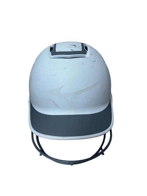 Vist Large View of Product Image Which is Used Mizuno F6 7 3/8 - 7 7/8 Softball Batting Helmet w/Mask White L/XL