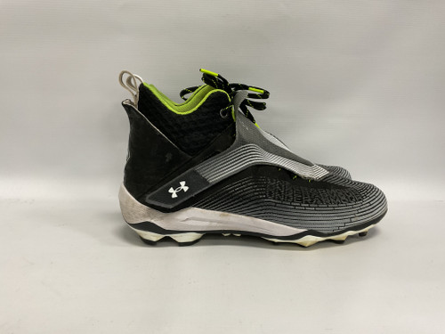 Vist Large View of Product Image Which is Used Under Armour Adult FB Cleats Black Senior 11