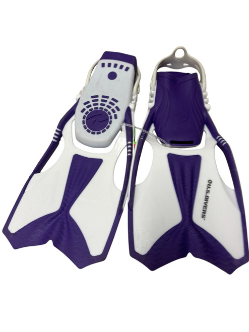 Used US Divers Size 5-8 Swim Fins / Junior Snorkel Fins Purple LG 11731-S000143231