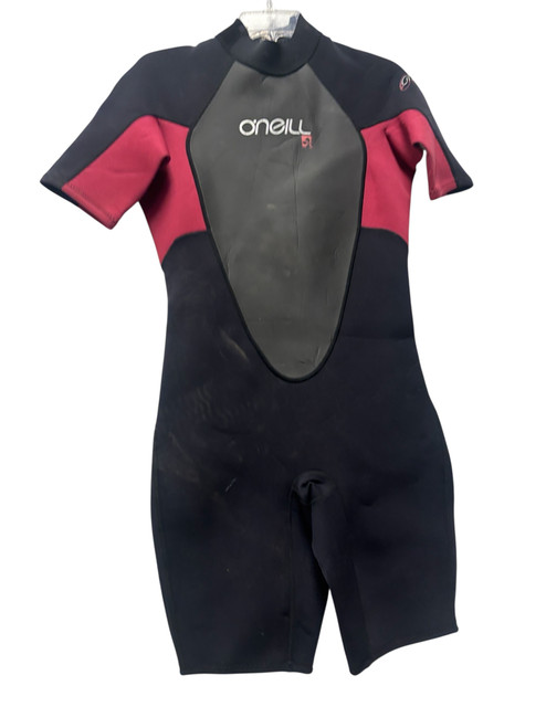 Used O'Neill HAMMER 2.1MM Womens Spring Suit Wetsuit Maroon Size 14 11731-S000143246