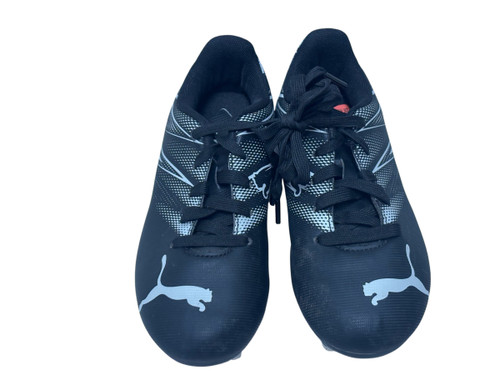 Used Puma ATTACANTO 107480-01 Soccer Cleats Black Youth 12.0 11731-S000143282