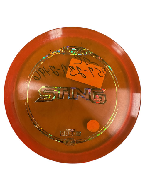 Used Discraft Z STING Disc Golf Driver Orange 176g