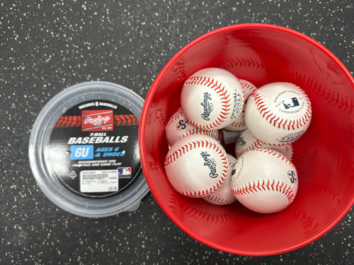 Vist Large View of Product Image Which is Used Rawlings 8 TEEBALLS W BUCKET Field Equipment 10558-S000238609