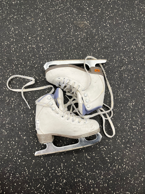 Used Riedell 13 Girls Figure Skate White Youth 10.0 11162-S000431905