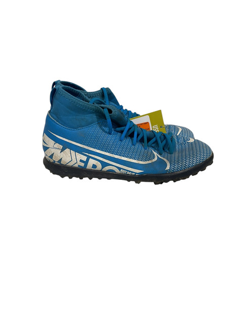Vist Large View of Product Image Which is Used Nike Soccer Indoor Shoes Royal Blue Junior 04