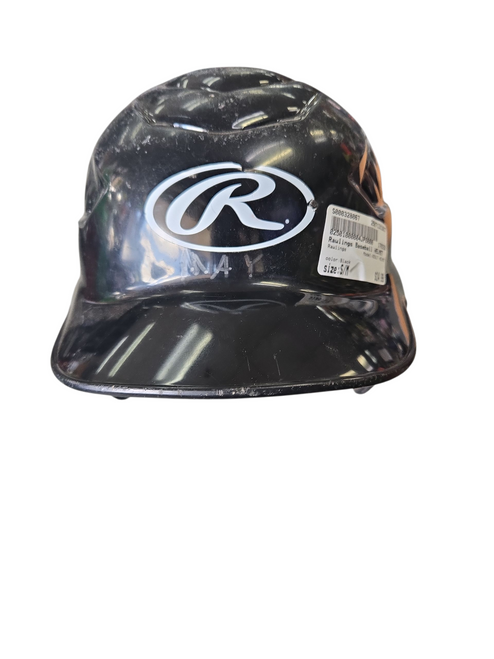 Vist Large View of Product Image Which is Used Rawlings ADULT HELMET Batting Helmet No Mask Black S/M