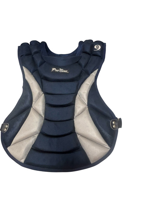 Used Pro 9 CP17.5 Baseball Catchers Chest Protector Navy Blue Adult 11731-S000143328