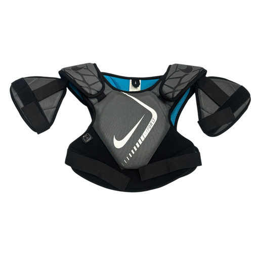 Vist Large View of Product Image Which is Used Nike VAPOR LT Lacrosse Shoulder Pads Grey XL