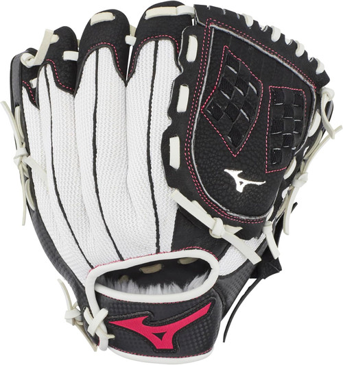 Used Mizuno GPP1005F3 BB/SB Glove RH Throw White And Black 10" 11805-S000063775