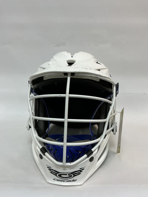 Vist Large View of Product Image Which is Used Cascade CPV R Lacrosse Helmet White MD