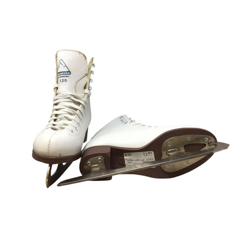 Vist Large View of Product Image Which is Used Glacier 120 WomensFigure Skate White Senior 6