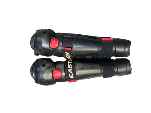 Vist Large View of Product Image Which is Used Easton HELLCAT Catchers Leg Guards Black Junior 11843-S000016160