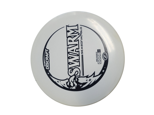 Used Discraft SWARM GLOW Disc Golf Mid Range White 11708-S000180915