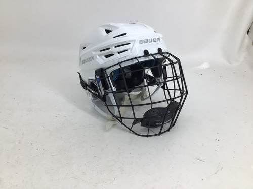 Used Bauer REAKT 150 M CAGE COMBO HELMET Helmet Cage Combo White MD 11752-S000067284
