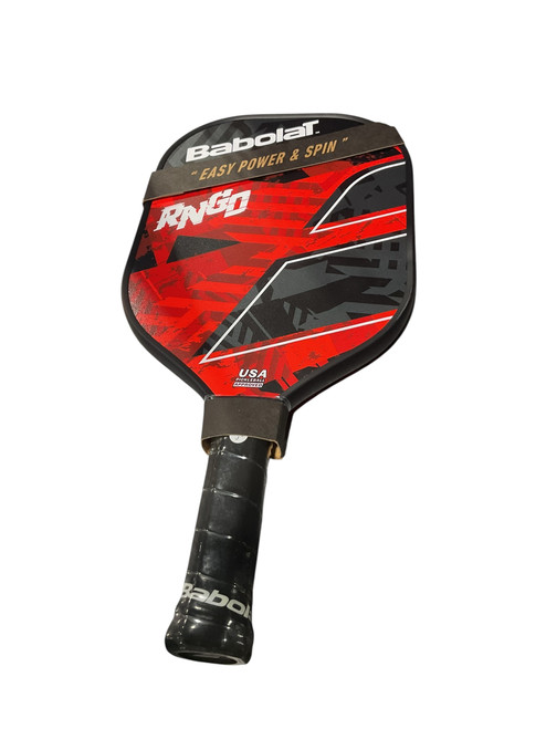 Vist Large View of Product Image Which is Used Babolat RNGD Pickleball Racquet Red