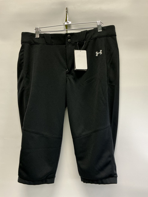 Vist Large View of Product Image Which is Used Under Armour BASEBALL PANTS BB/SB Pant Boys Black LG