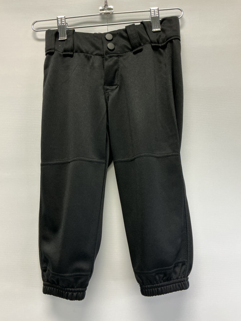 Vist Large View of Product Image Which is Used Easton BLACK BASEBALL PANT BB/SB Pant Boys Black SM