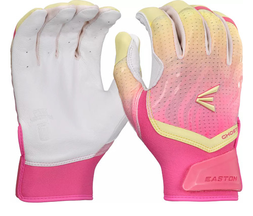 Vist Large View of Product Image Which is New PINK LEMONADE ADULT BATTING GLOVES