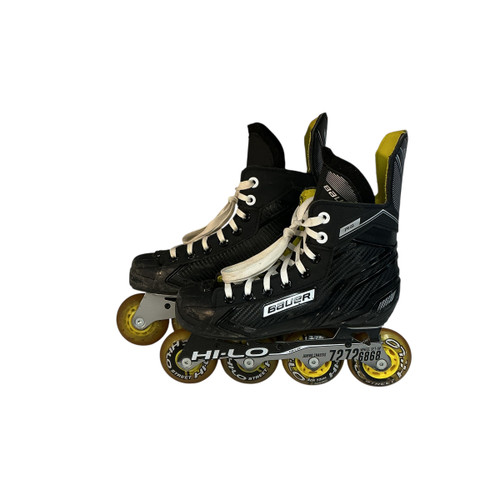 Vist Large View of Product Image Which is Used Bauer Roller Hockey Skates Yellow Junior 03 11749-S000186883