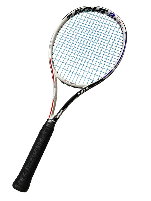 Vist Large View of Product Image Which is Used TECNIFIBRE 300 Adult Tennis Racquet White 4 1/4"