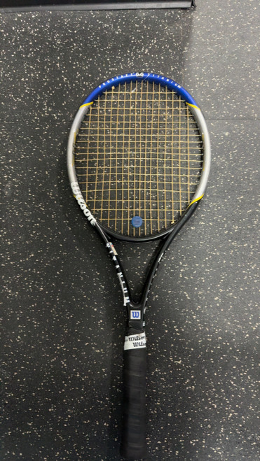 Vist Large View of Product Image Which is Used Wilson PRO STAFF TI 6.6 Adult Tennis Racquet Black 4 1/2"