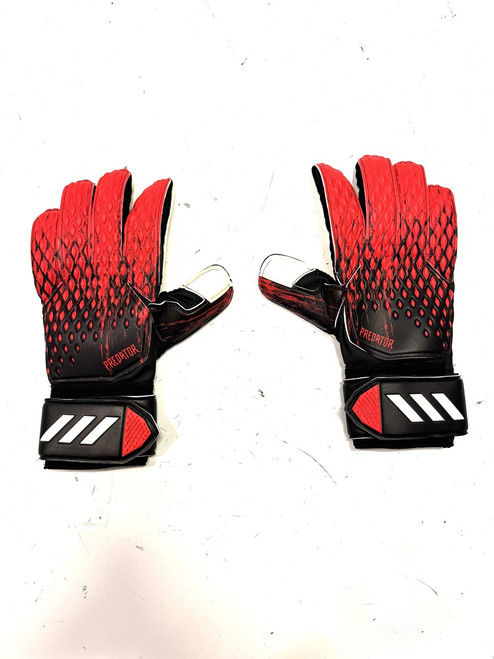 Used Adidas PREDATOR MATCH Soccer Goalie Gloves Red 9 11860-S000294154