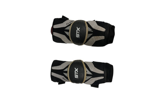 Vist Large View of Product Image Which is Used STX CLASH Lacrosse Arm Pads/Guards Black MD