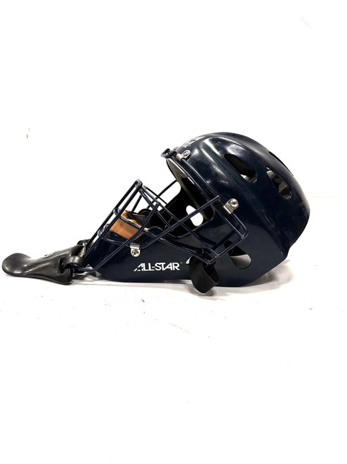 Vist Large View of Product Image Which is Used All-Star CATCHERS MASK Catchers Helmet w/Mask Navy Blue One Size 11860-C000294160