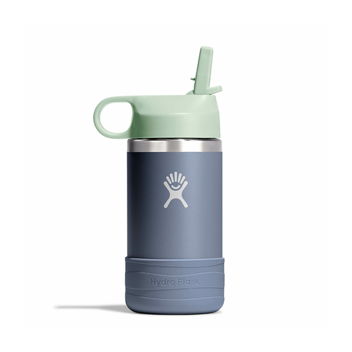 Vist Large View of Product Image Which is New Hydro Flask Kids Wide Mouth Water Bottle with Straw Cap- 12 oz Koala