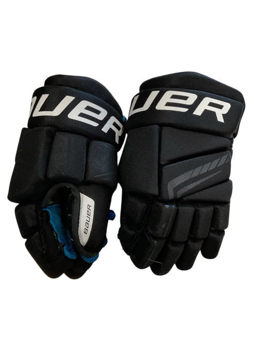 Used Bauer 10 IN GLOVES Junior Gloves Black 10" 11856-S000021144