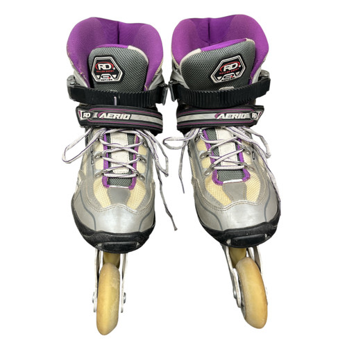 Vist Large View of Product Image Which is Used RollerDerby Q-80 Senior Rec Fitness Skates Purple Senior 9