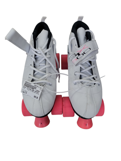 Used Pacer GTX 500 QUAD SKATES Senior Roller Quad Skates White Senior 9 11708-S000181010