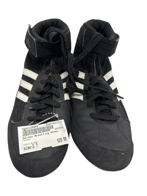 Used Adidas Wrestling Shoes Black Senior 7 11732-S000355342