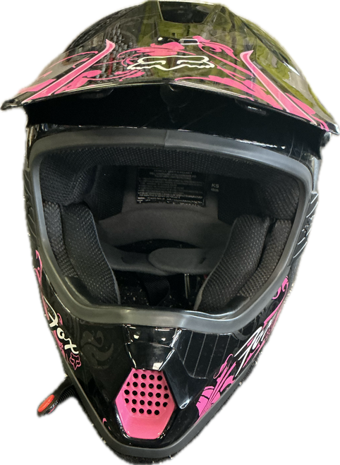 Used Fox HELMET Junior Helmet Pink SM 11897-S000148436