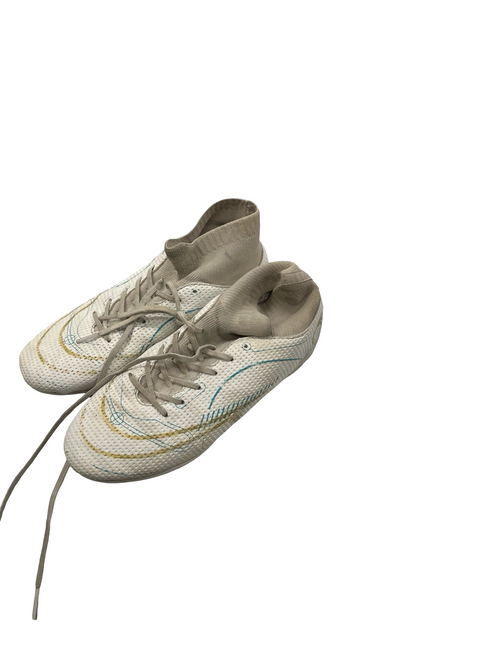 Vist Large View of Product Image Which is Used Nike Soccer Indoor Shoes White Junior 04