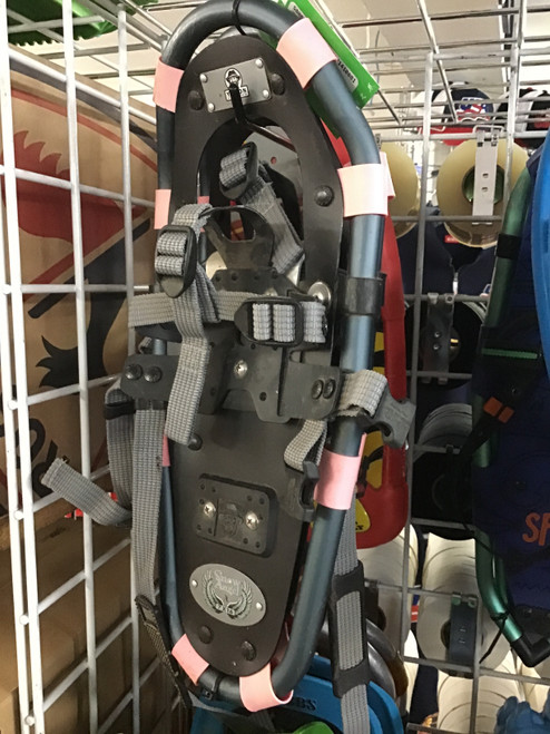 Vist Large View of Product Image Which is Used Yukon Charlie's Snowshoes Boys Black 16"