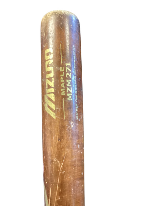 Vist Large View of Product Image Which is Used Mizuno MZM271 MAPLE BB/SB Wood Bat 30" 11845-S000030927
